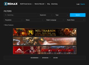 How zremax.com looks like on a tablet such as an iPad.