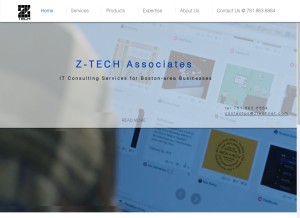 How ztechnet.com looks like on a tablet such as an iPad.