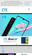 How ztedevices.com looks like on a mobile device such as an iPhone.