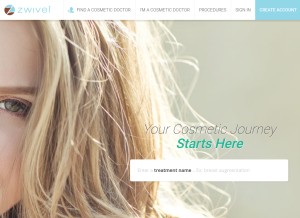 How zwivel.com looks like on a tablet such as an iPad.