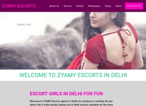 How zyamy.com looks like on a tablet such as an iPad.